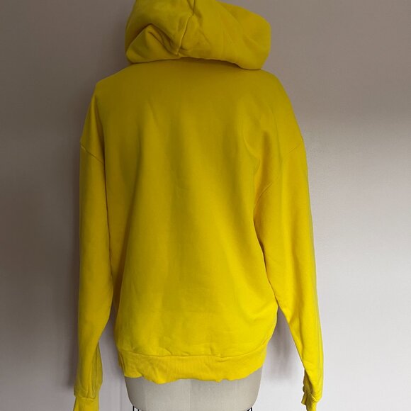 Pangaia yellow cotton hoodie sz. m - Picture 2 of 10